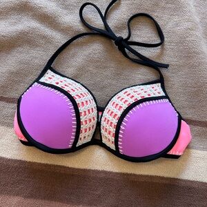 Purple and Pink Bikini Top